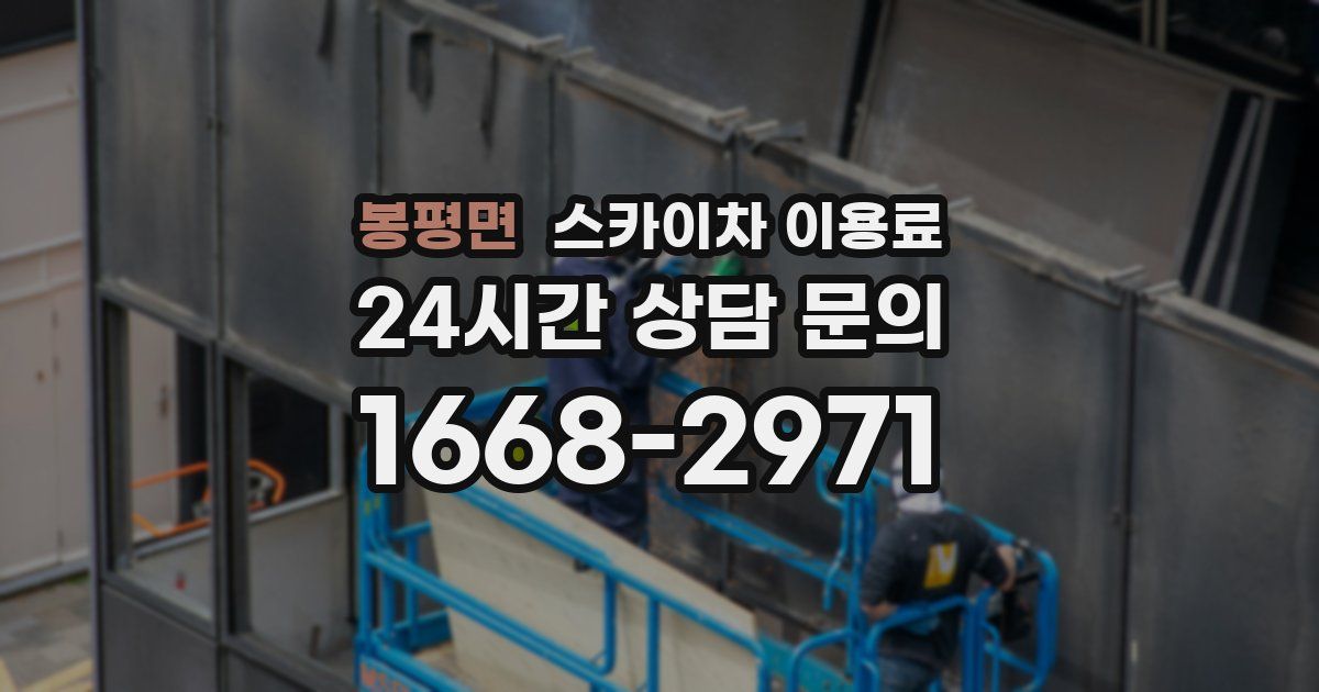 봉평면 스카이차 이용료