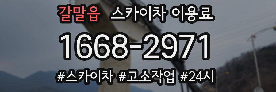 갈말읍 스카이차 이용료