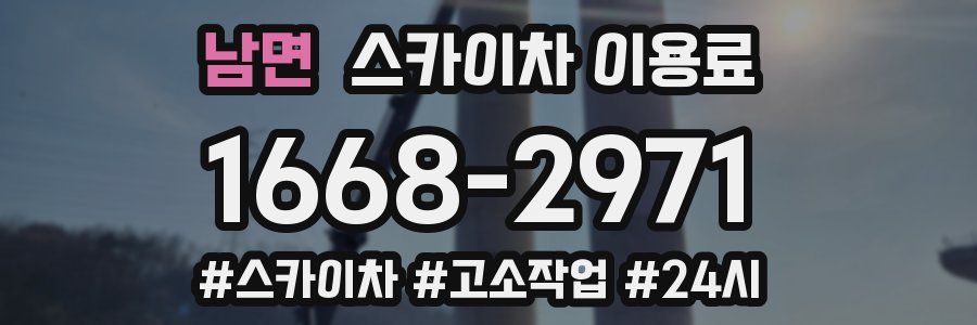 남면 스카이차 이용료