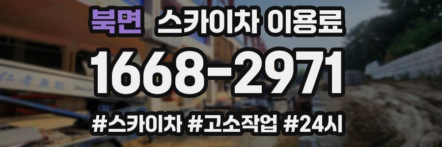 북면 스카이차 이용료