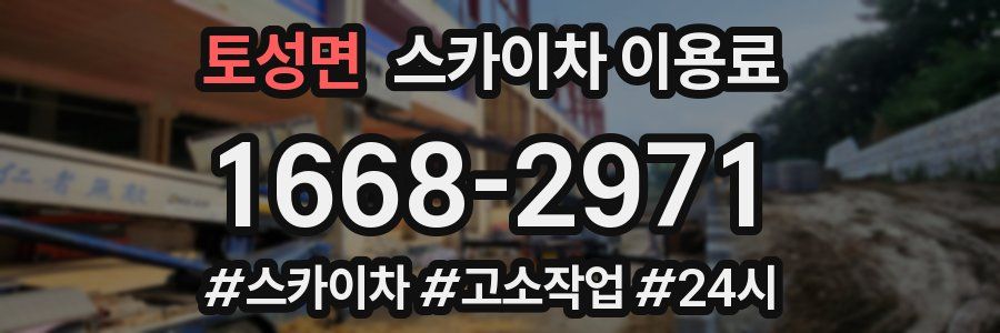 토성면 스카이차 이용료