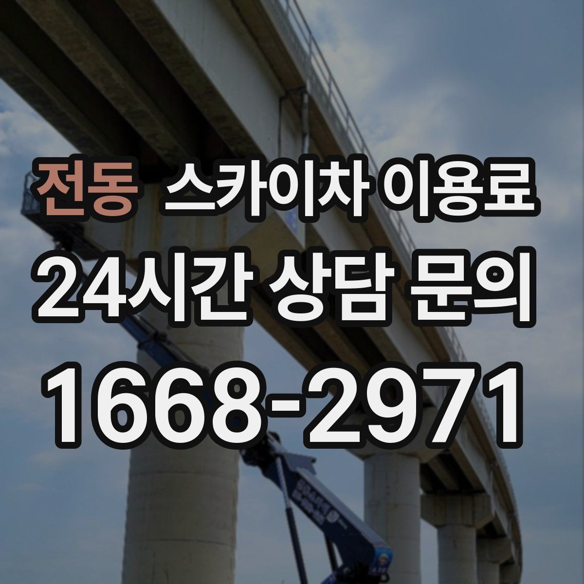 전동 스카이차 이용료