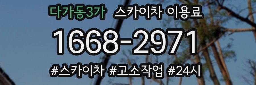 다가동3가 스카이차 이용료