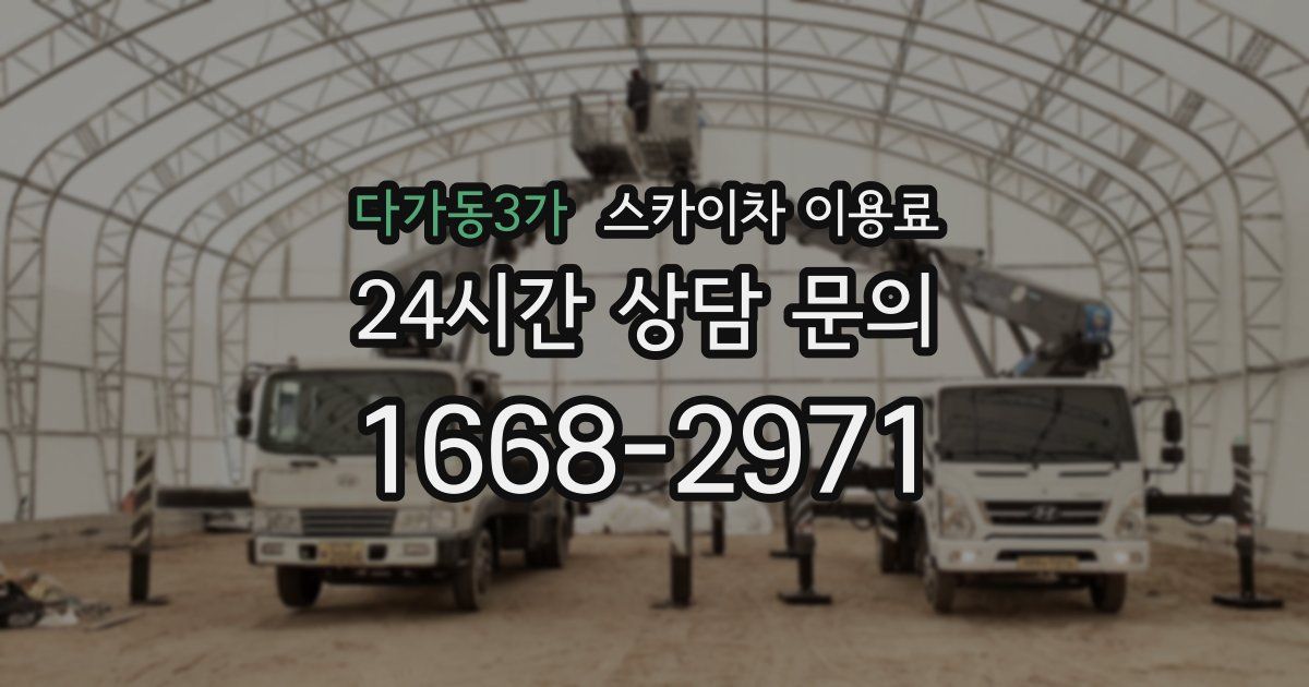 다가동3가 스카이차 이용료