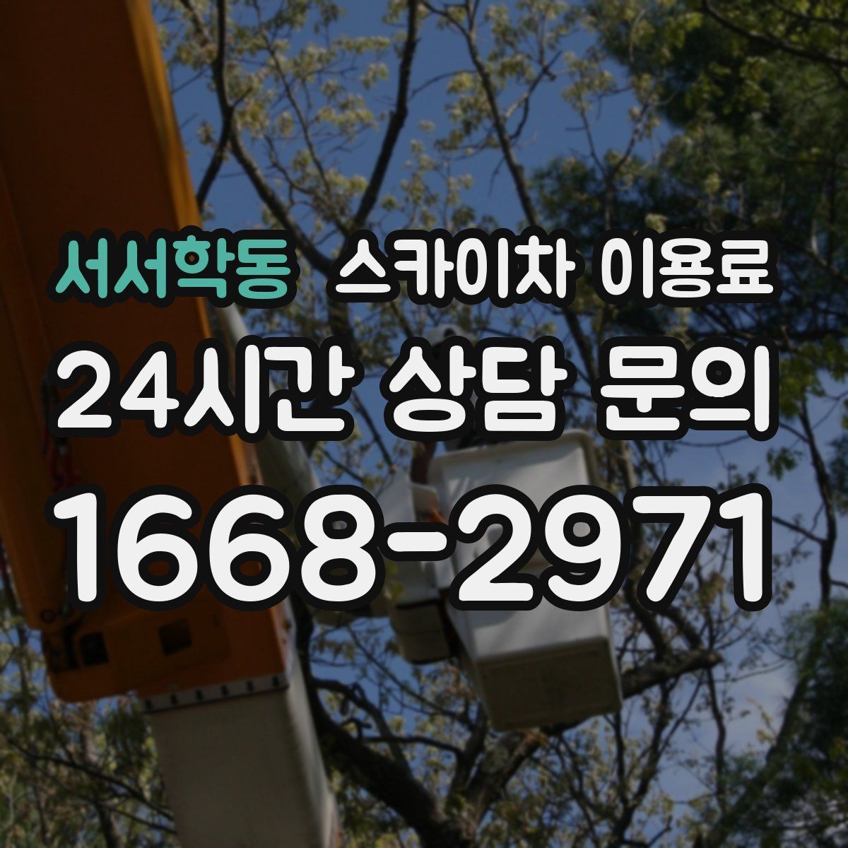 서서학동 스카이차 이용료