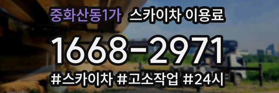 중화산동1가 스카이차 이용료
