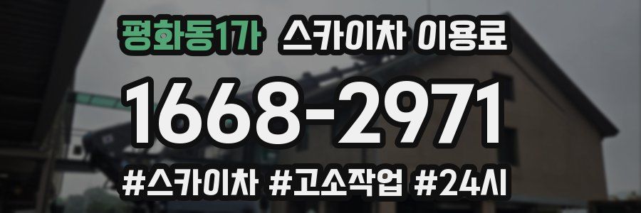 평화동1가 스카이차 이용료