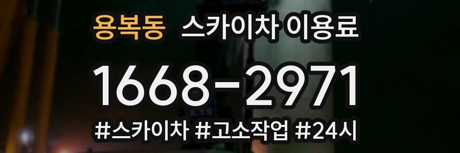 용복동 스카이차 이용료