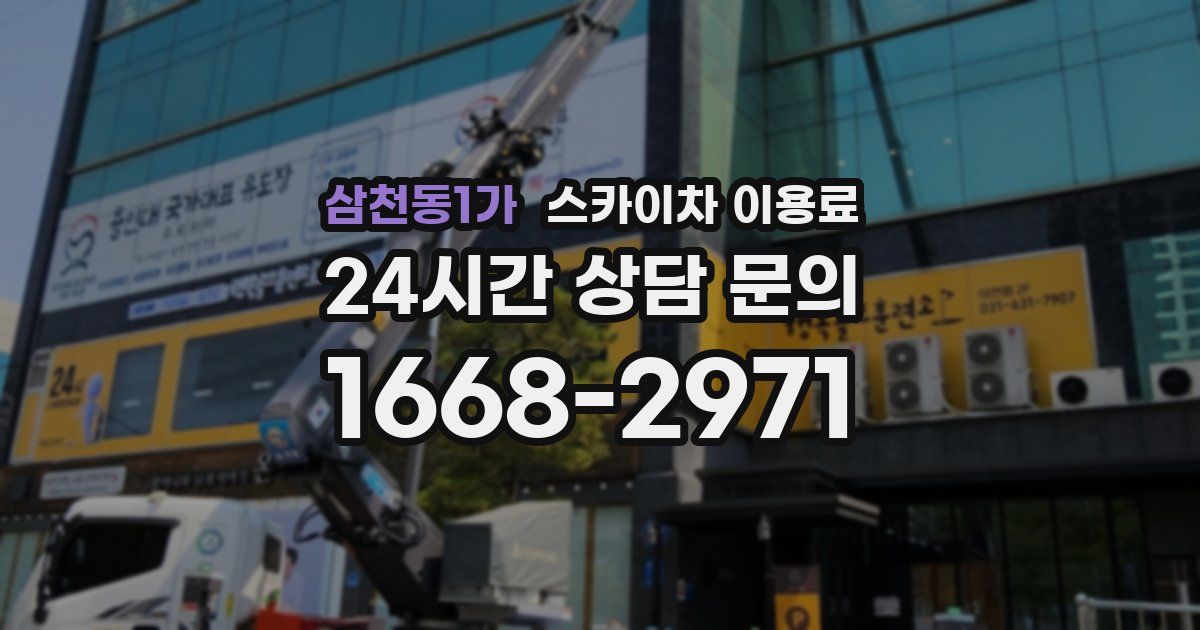 삼천동1가 스카이차 이용료