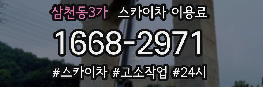 삼천동3가 스카이차 이용료