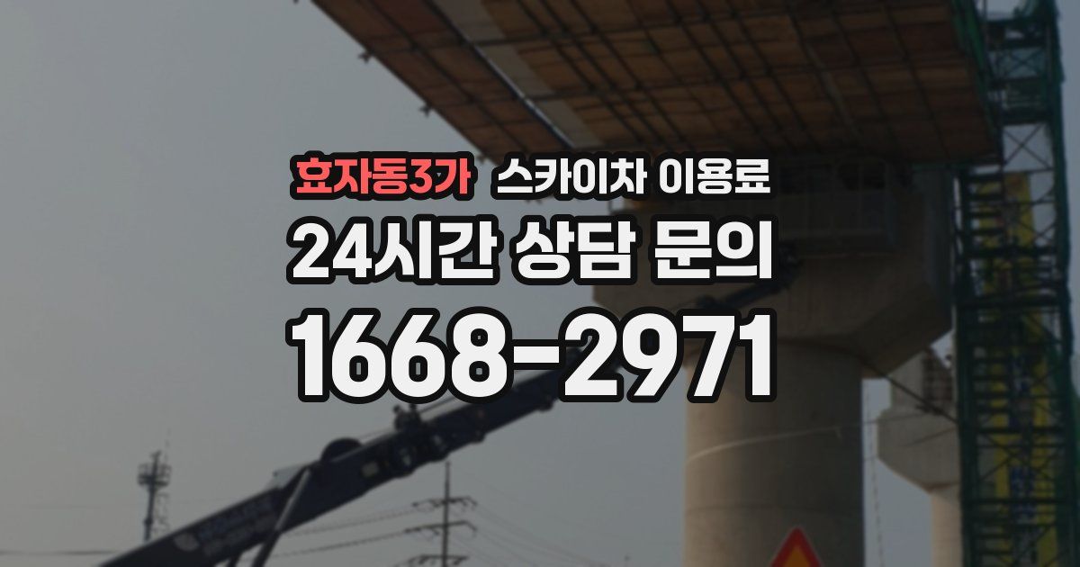 효자동3가 스카이차 이용료