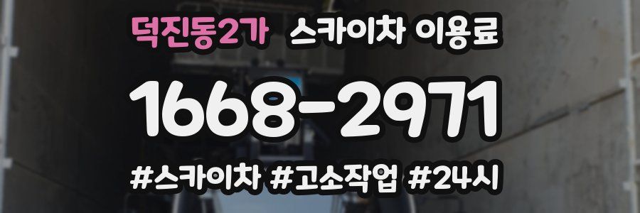 덕진동2가 스카이차 이용료