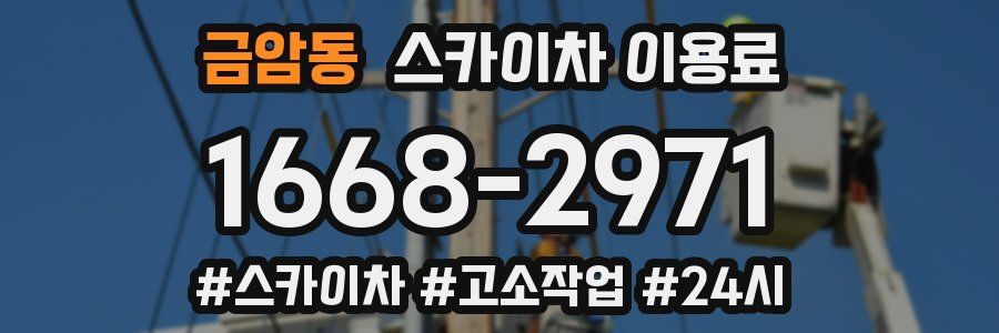 금암동 스카이차 이용료