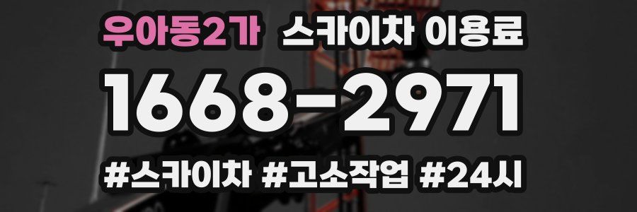 우아동2가 스카이차 이용료