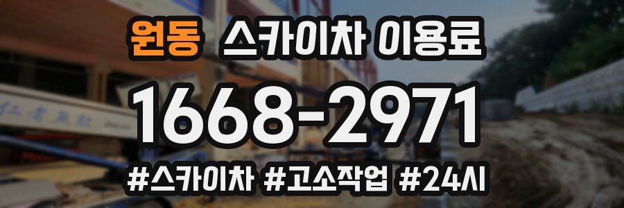 원동 스카이차 이용료