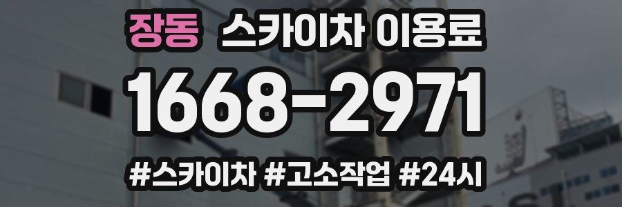 장동 스카이차 이용료