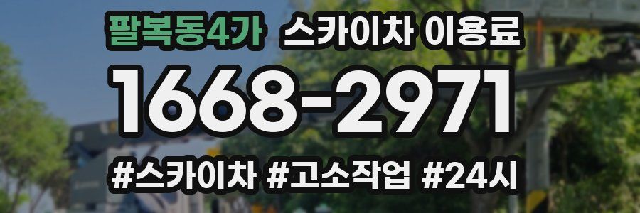 팔복동4가 스카이차 이용료