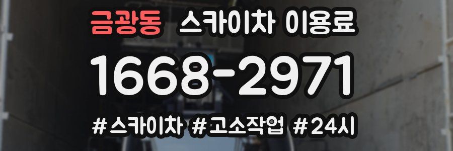 금광동 스카이차 이용료