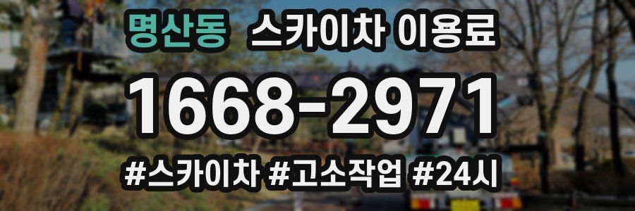 명산동 스카이차 이용료