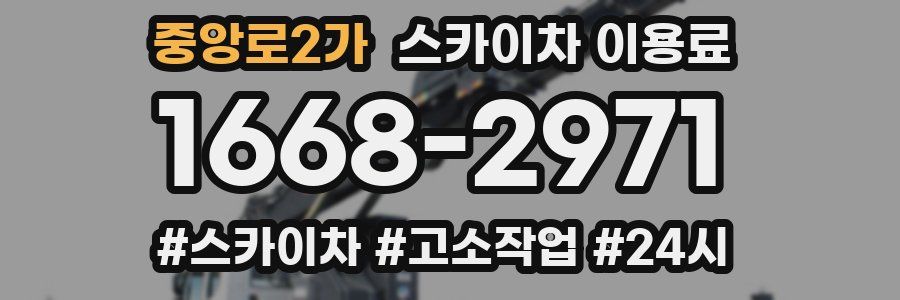 중앙로2가 스카이차 이용료