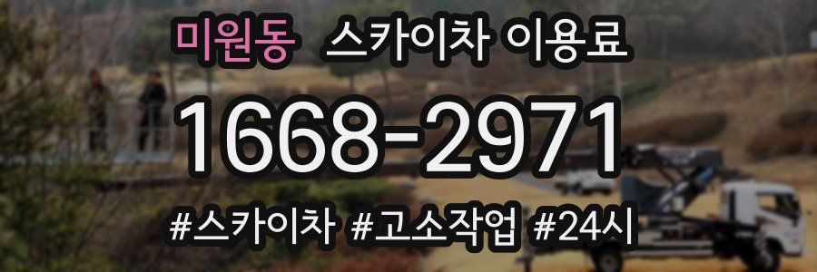 미원동 스카이차 이용료