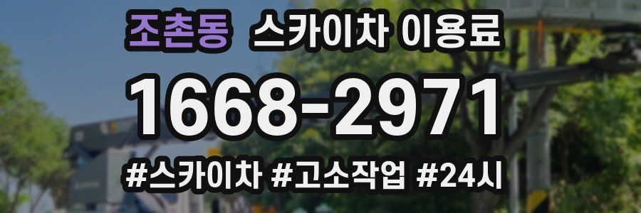 조촌동 스카이차 이용료