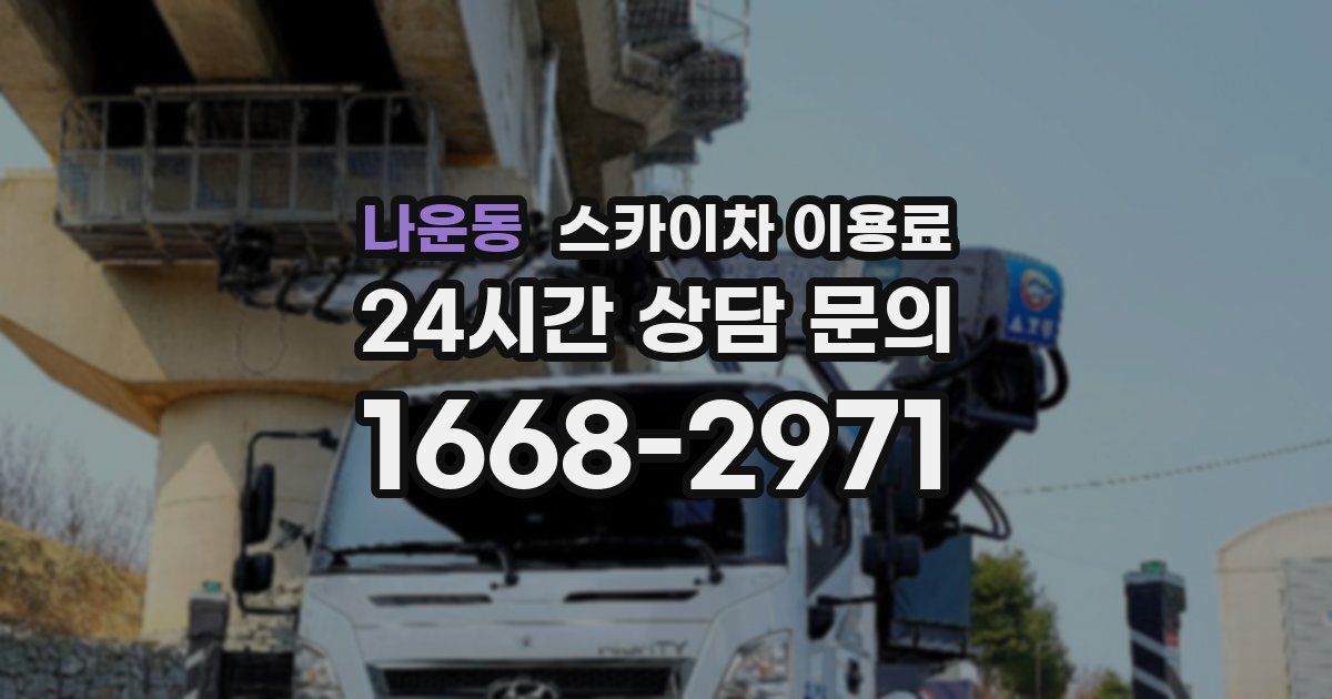 나운동 스카이차 이용료