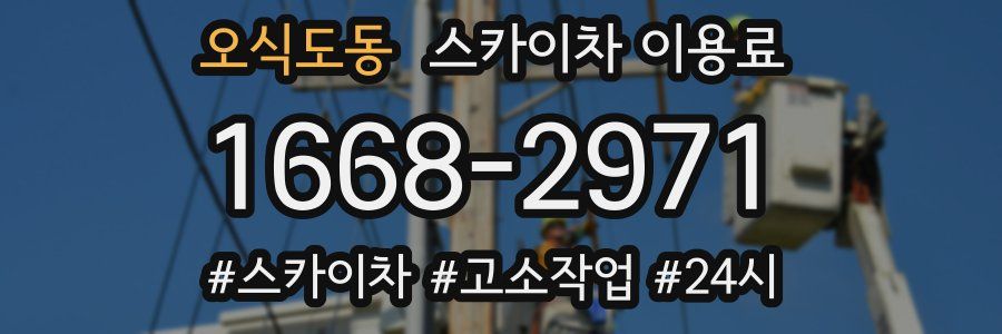 오식도동 스카이차 이용료