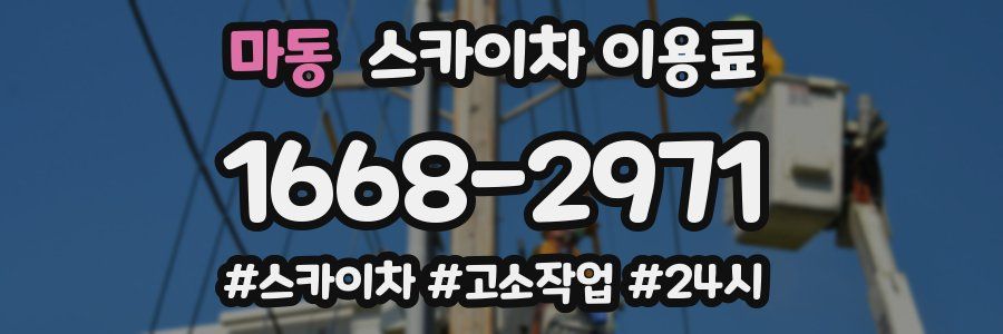 마동 스카이차 이용료