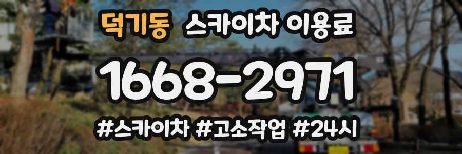 덕기동 스카이차 이용료