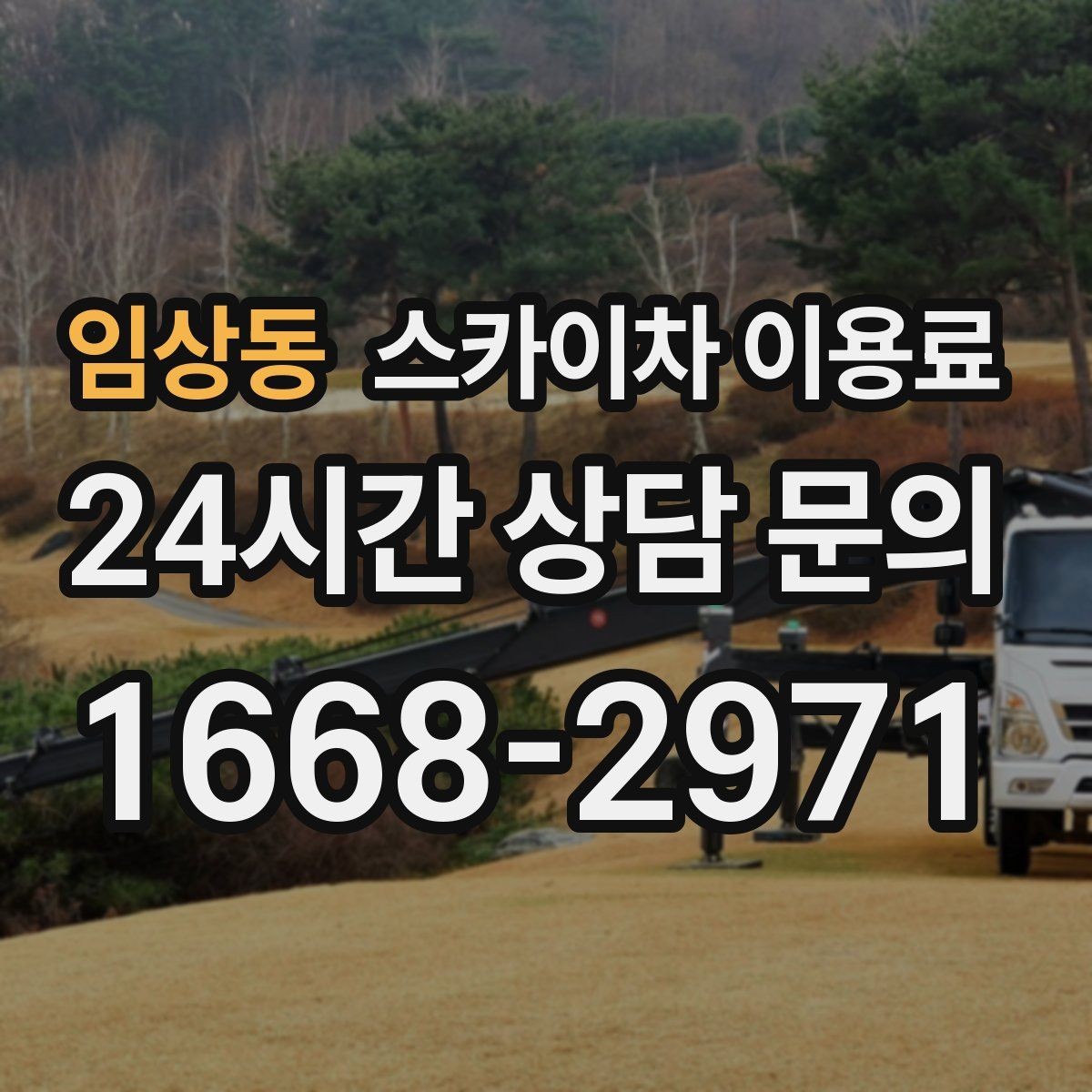 임상동 스카이차 이용료 하루 대여 시 살펴볼 부분