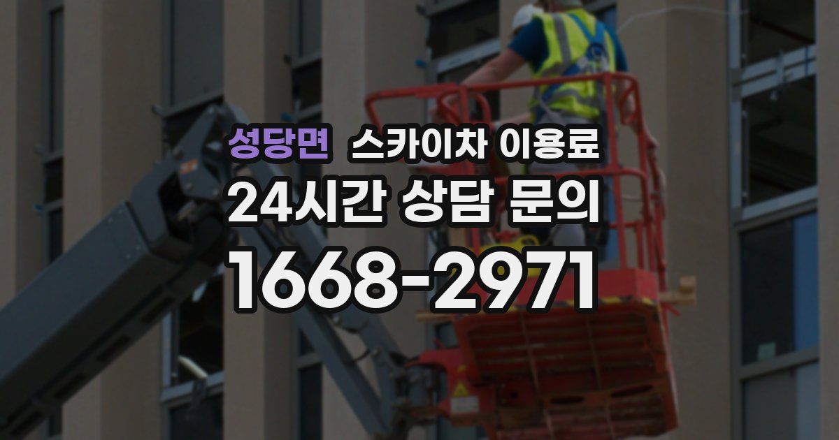 성당면 스카이차 이용료