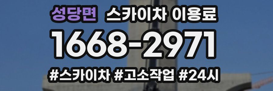 성당면 스카이차 이용료