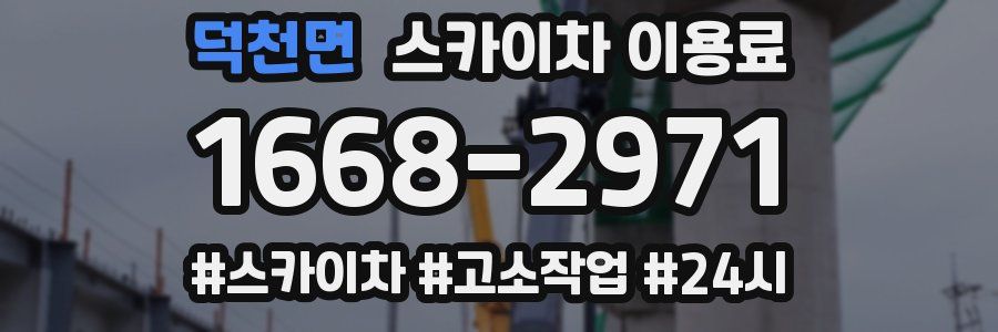 덕천면 스카이차 이용료