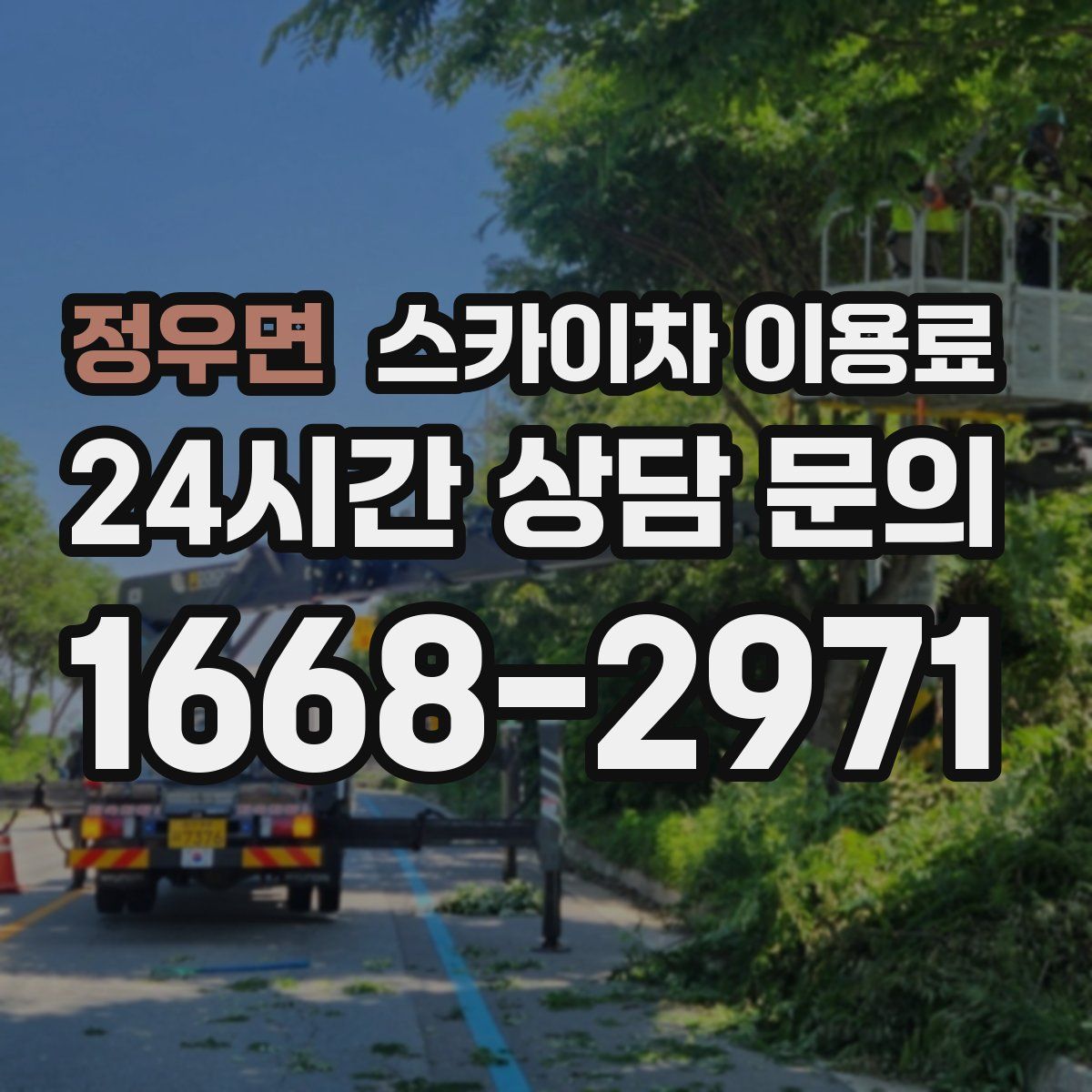 정우면 스카이차 이용료