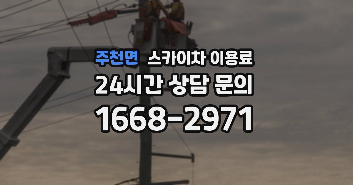 주천면 스카이차 이용료