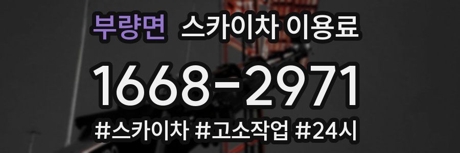 부량면 스카이차 이용료