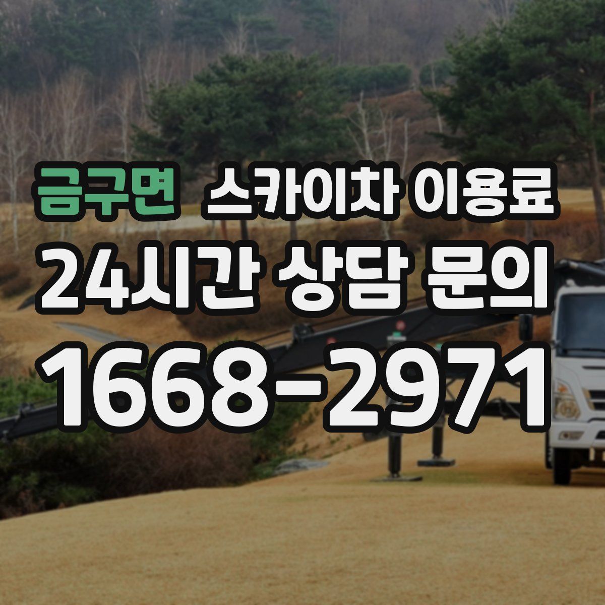 금구면 스카이차 이용료