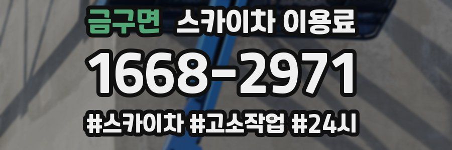 금구면 스카이차 이용료