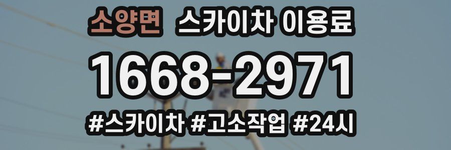 소양면 스카이차 이용료