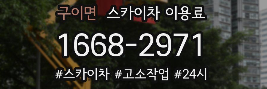 구이면 스카이차 이용료