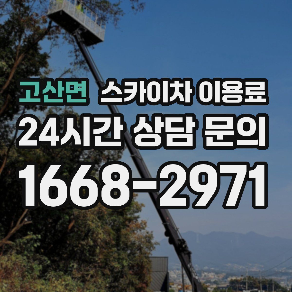 고산면 스카이차 이용료