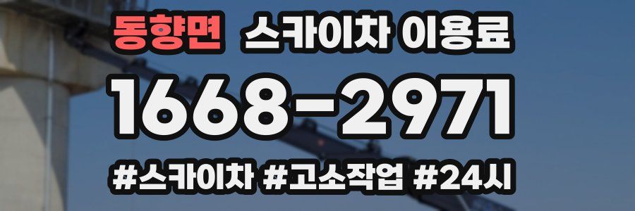 동향면 스카이차 이용료