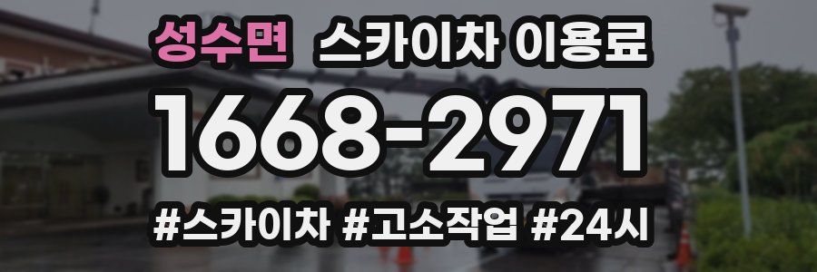 성수면 스카이차 이용료