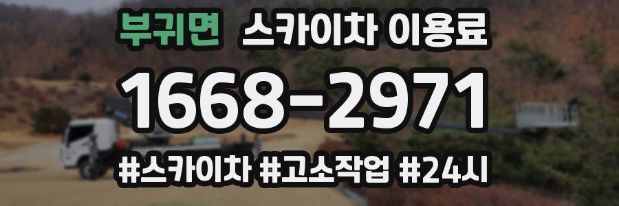 부귀면 스카이차 이용료