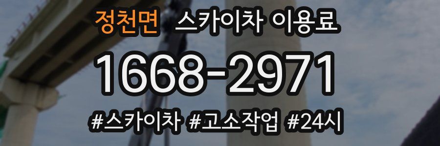 정천면 스카이차 이용료