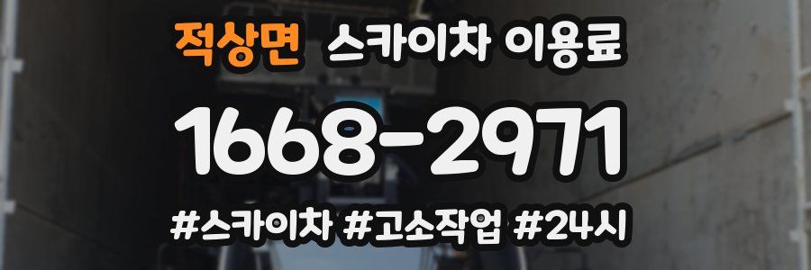 적상면 스카이차 이용료