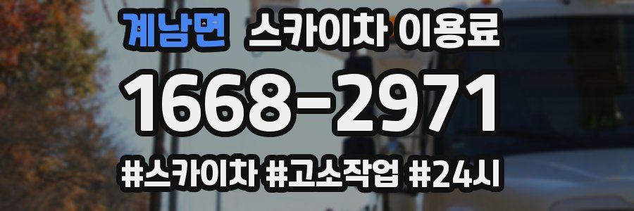 계남면 스카이차 이용료