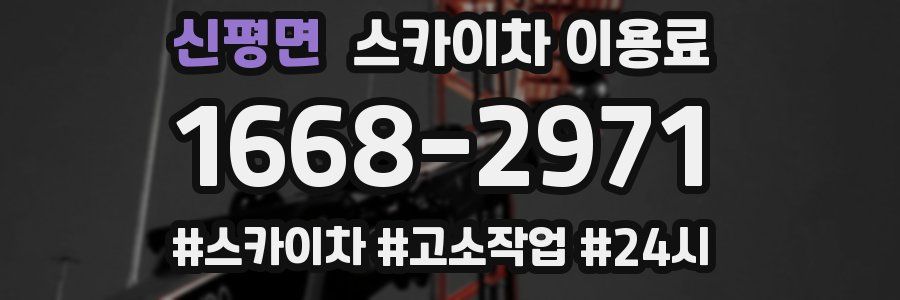 신평면 스카이차 이용료