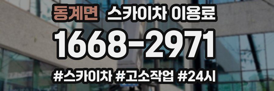 동계면 스카이차 이용료